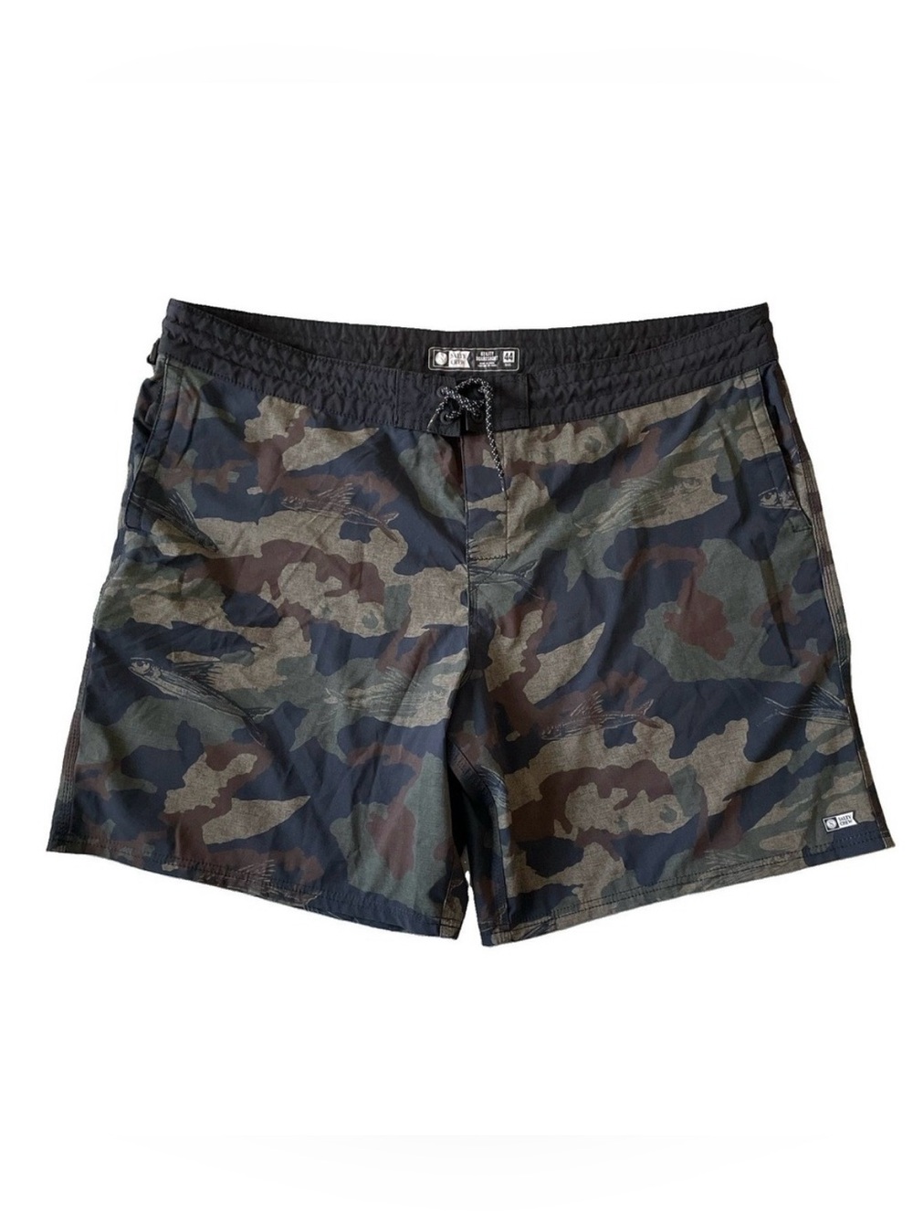 Salty Crew Utility‎ Boardshort Men's 44 Camo Fish Print Hybrid Fishing Shorts
